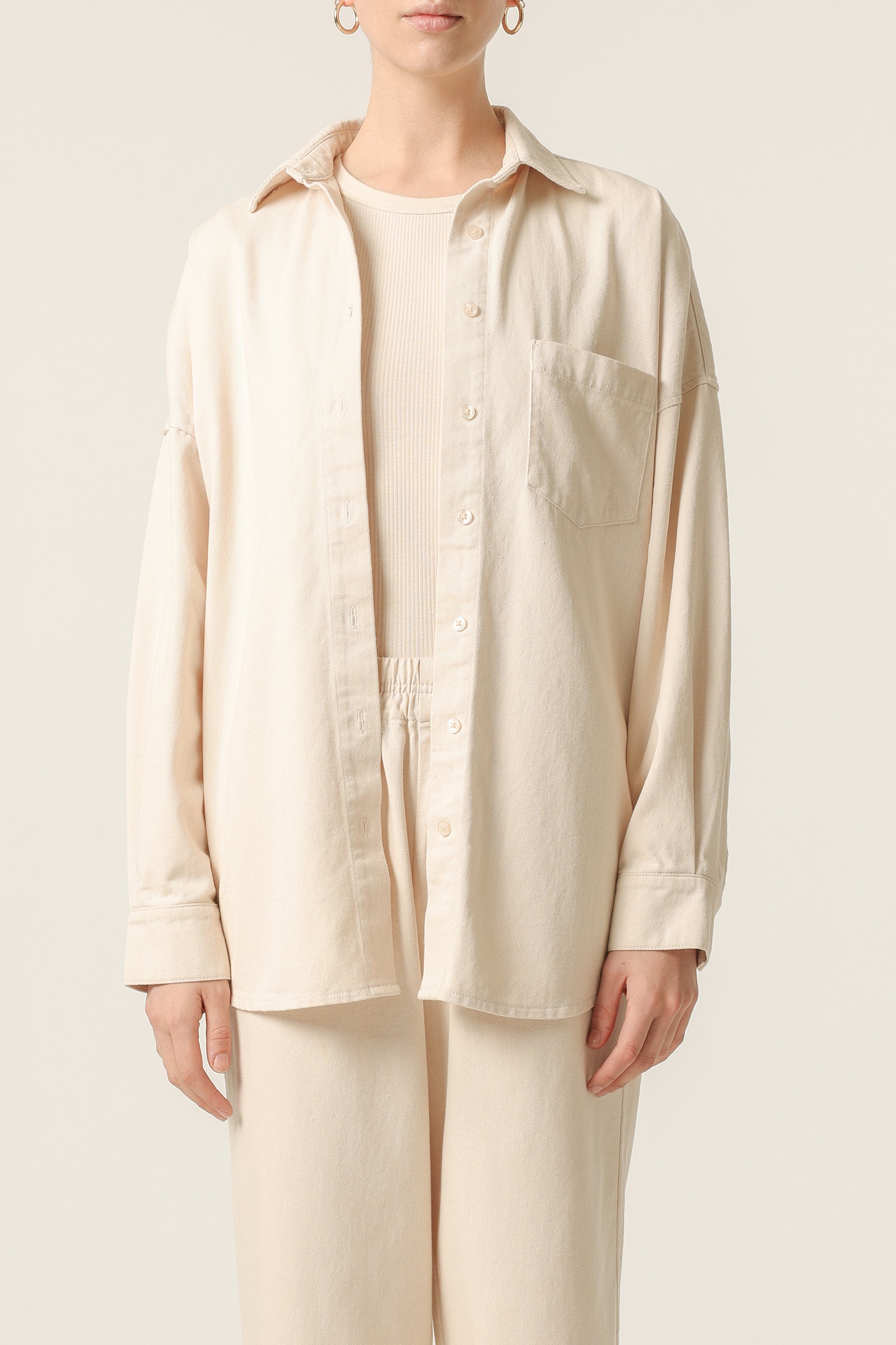 Nude Lucy Denver Shirt In White Cloud 