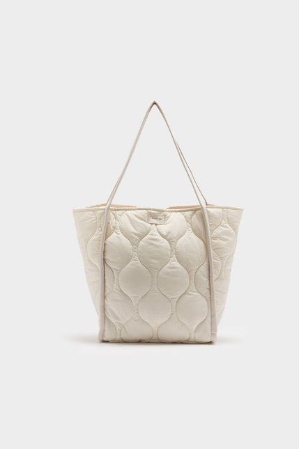 NUDE PUFFER TOTE-Agave