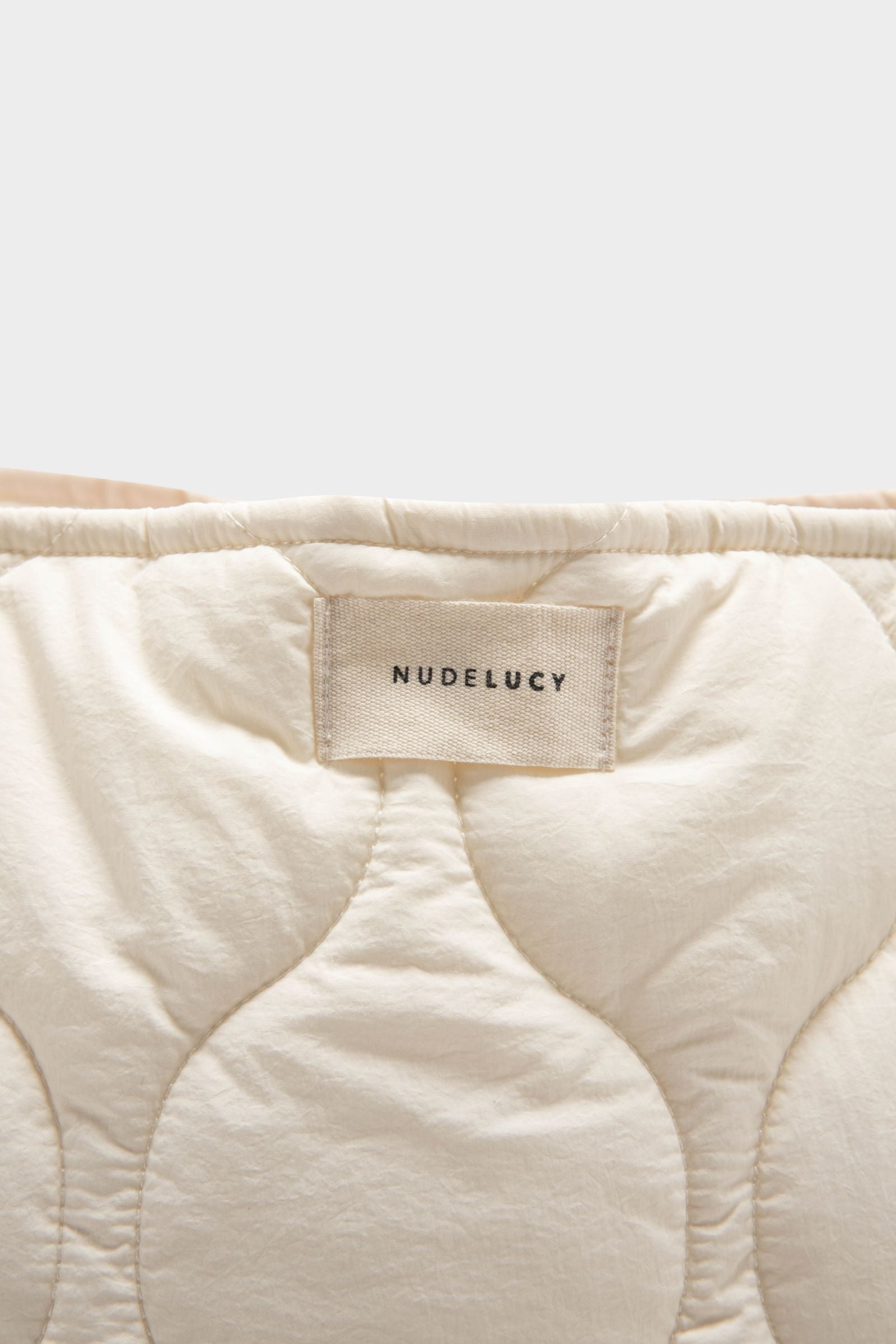 Nude Lucy Nude Puffer Tote In Nutmeg 
