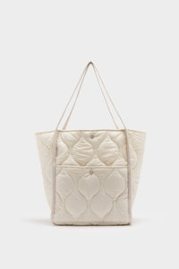 Nude Lucy Nude Puffer Tote in Nutmeg