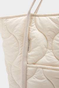 Nude Lucy Nude Puffer Tote in Nutmeg