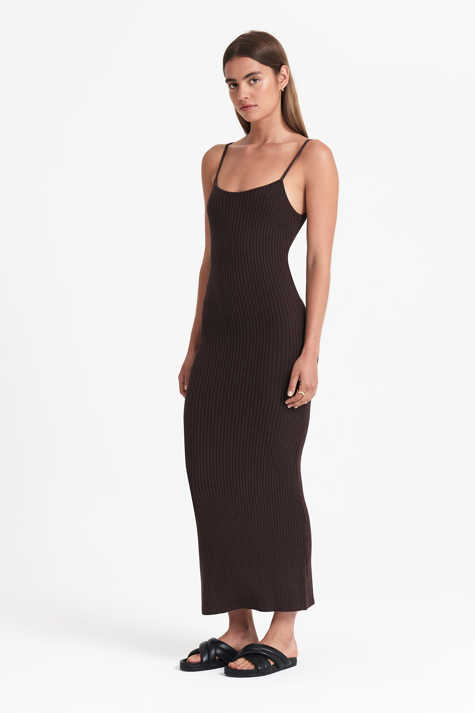 Shop Xin Maxi Dress in Cola
