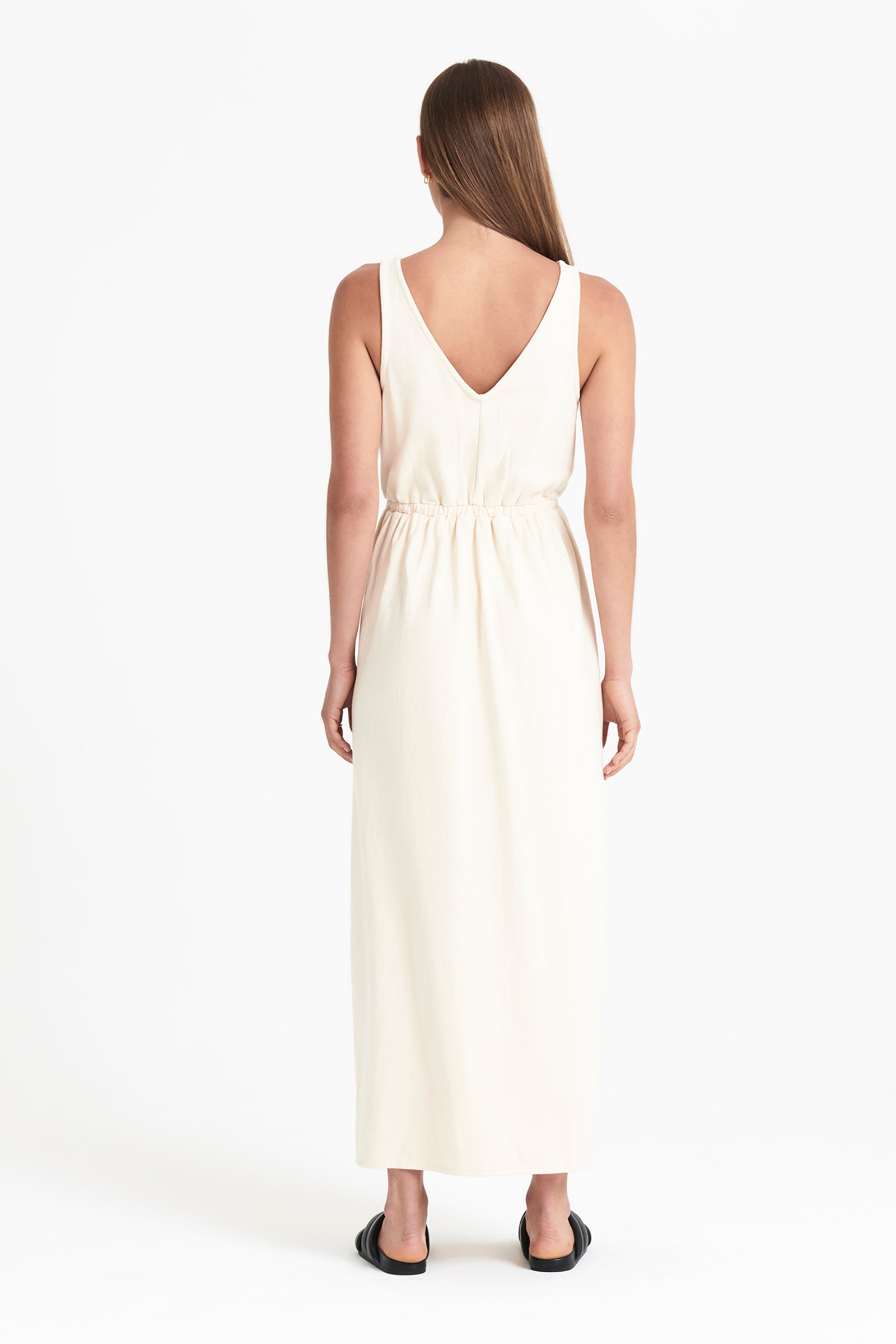 Nude Lucy Fes Maxi Dress in White Cloud