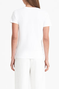 Nude Lucy Harper Organic Crew Neck Tee in White