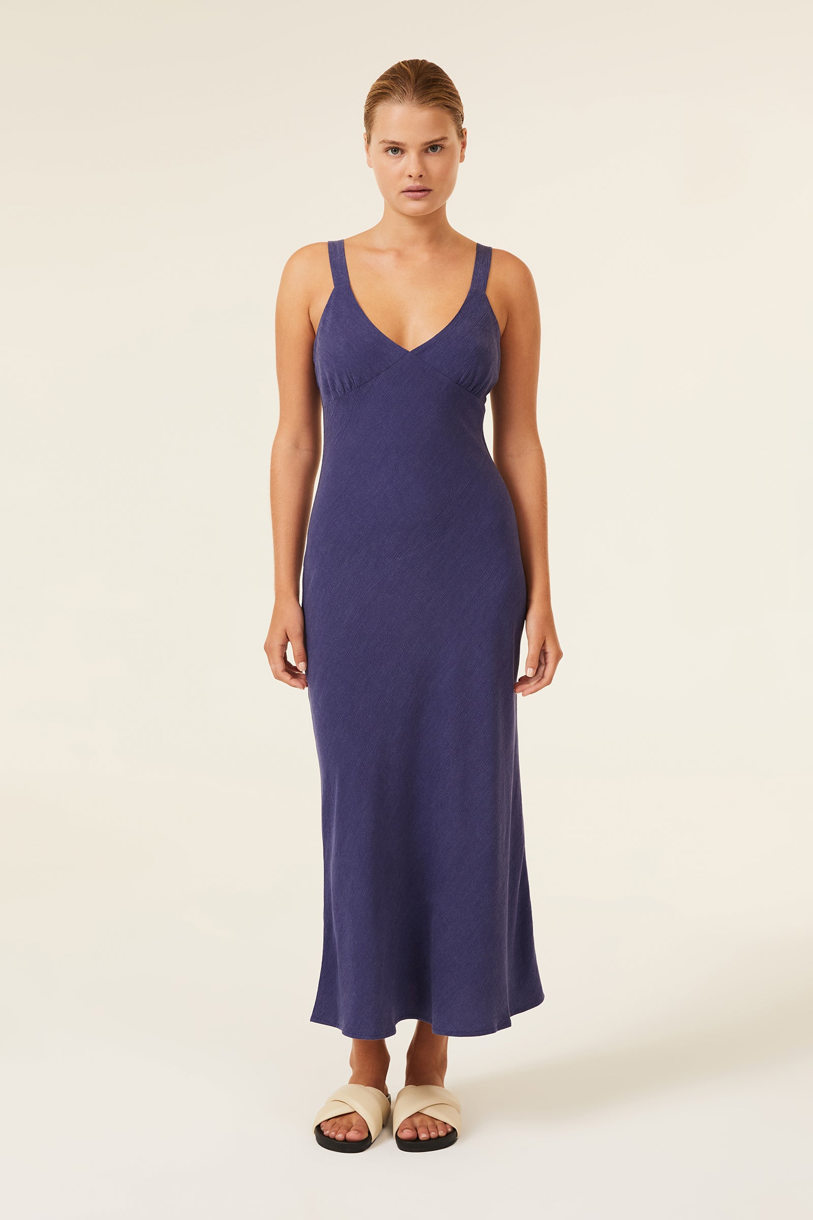 Nude Lucy Mira Slip Dress In Sapphire 