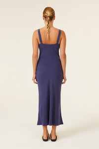 Nude Lucy Mira Slip Dress in Sapphire