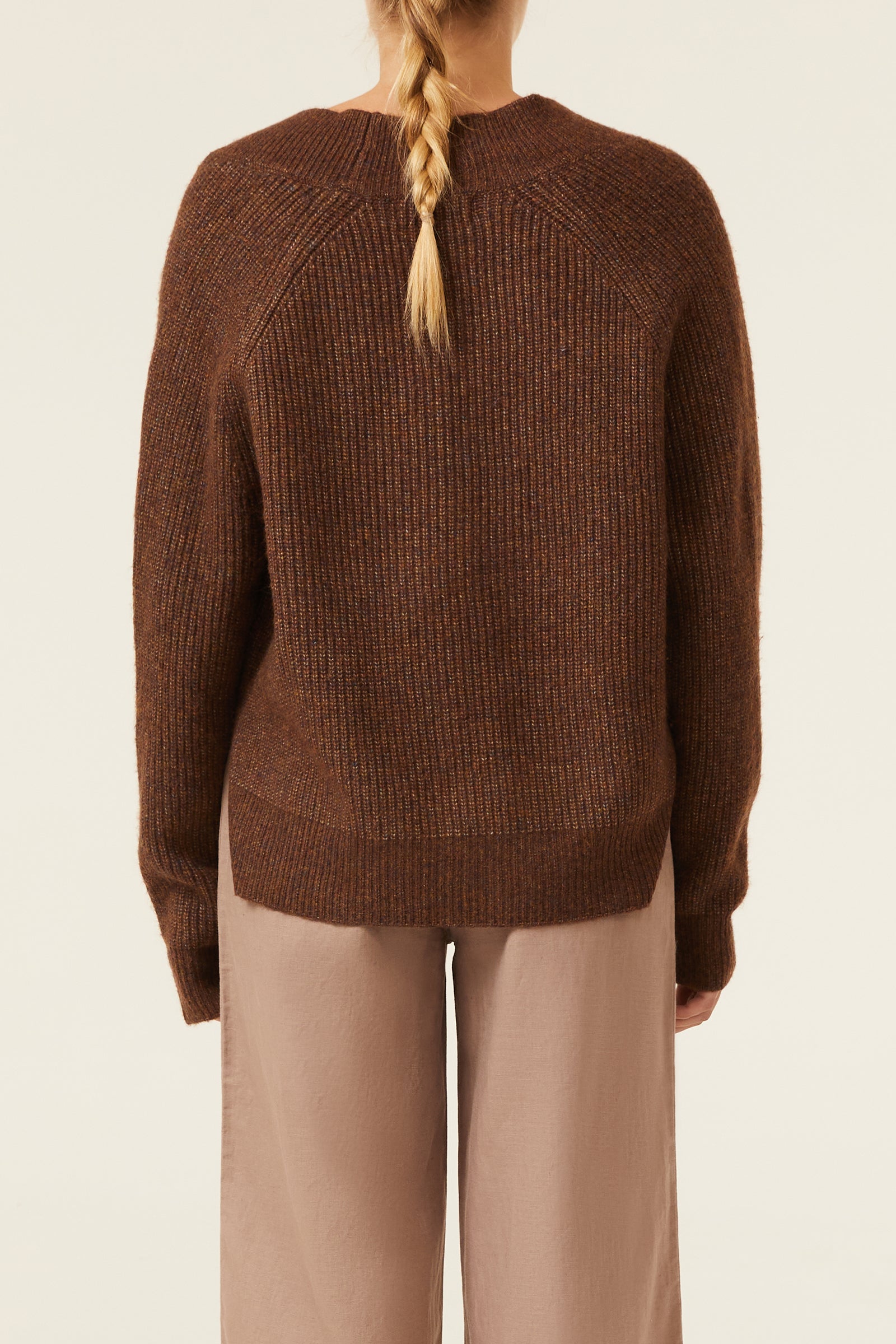 Nude Lucy Mckenzie Knit In A Brown Carob Colour 