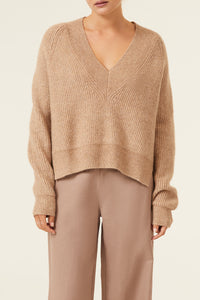 Nude Lucy Mckenzie Knit In a Yellow Sand Colour