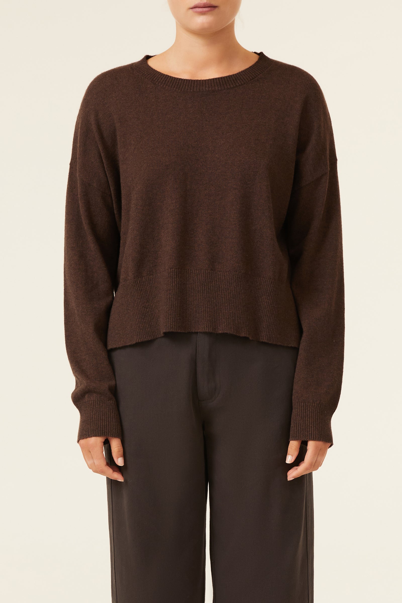 Nude Lucy Taryn Knit In A Brown Carob Colour 