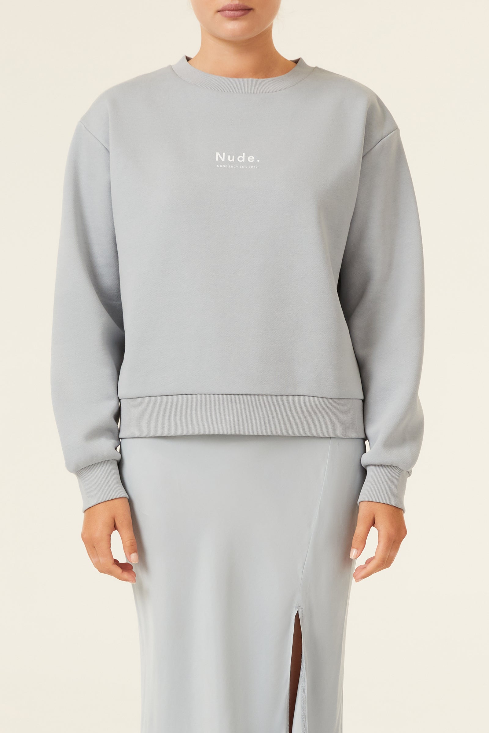 Nude Lucy Nude Heritage Sweat In A Green & Blue Toned Marine Colour 
