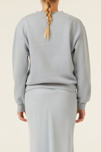 Nude Lucy Nude Heritage Sweat In a Green & Blue Toned Marine Colour