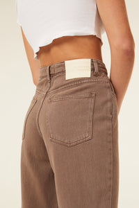 Nude Lucy Rai Slim Jean in a Brown Carob Colour