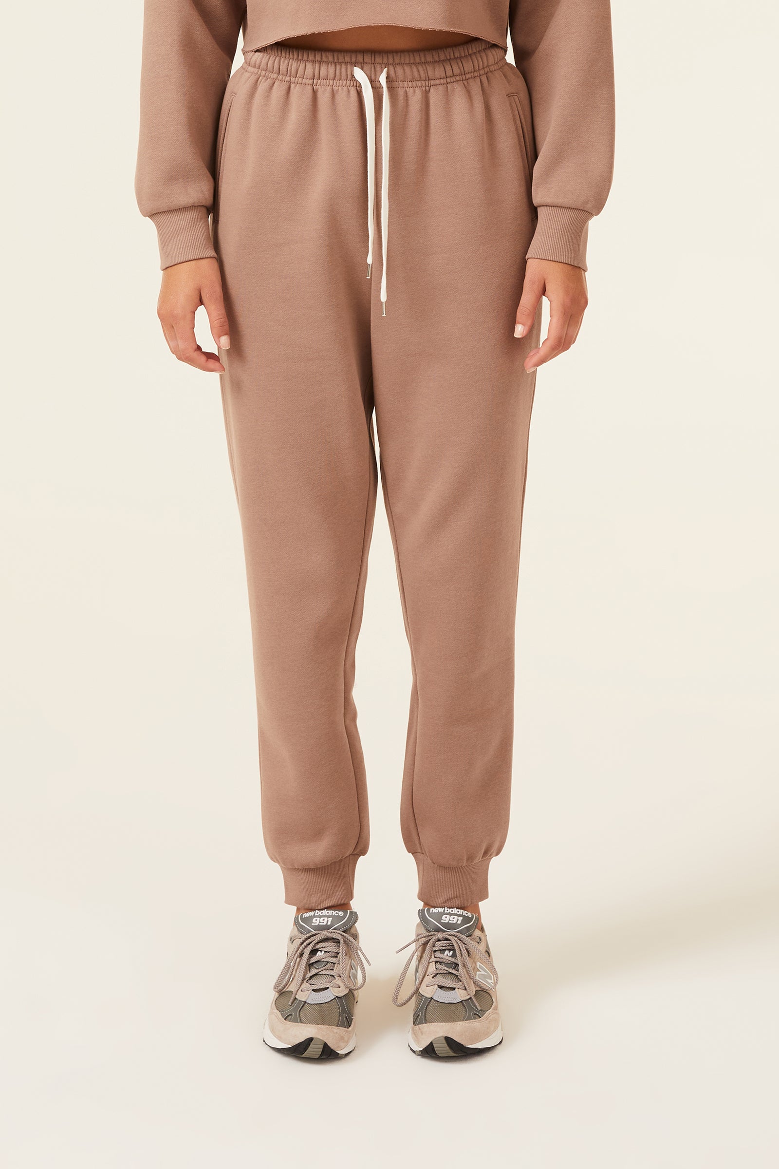 Nude Lucy Carter Classic Trackpant in a Brown Carob Colour