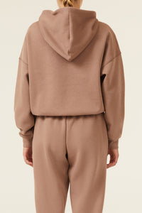 Nude Lucy Carter Classic Hoodie in a Brown Carob Colour