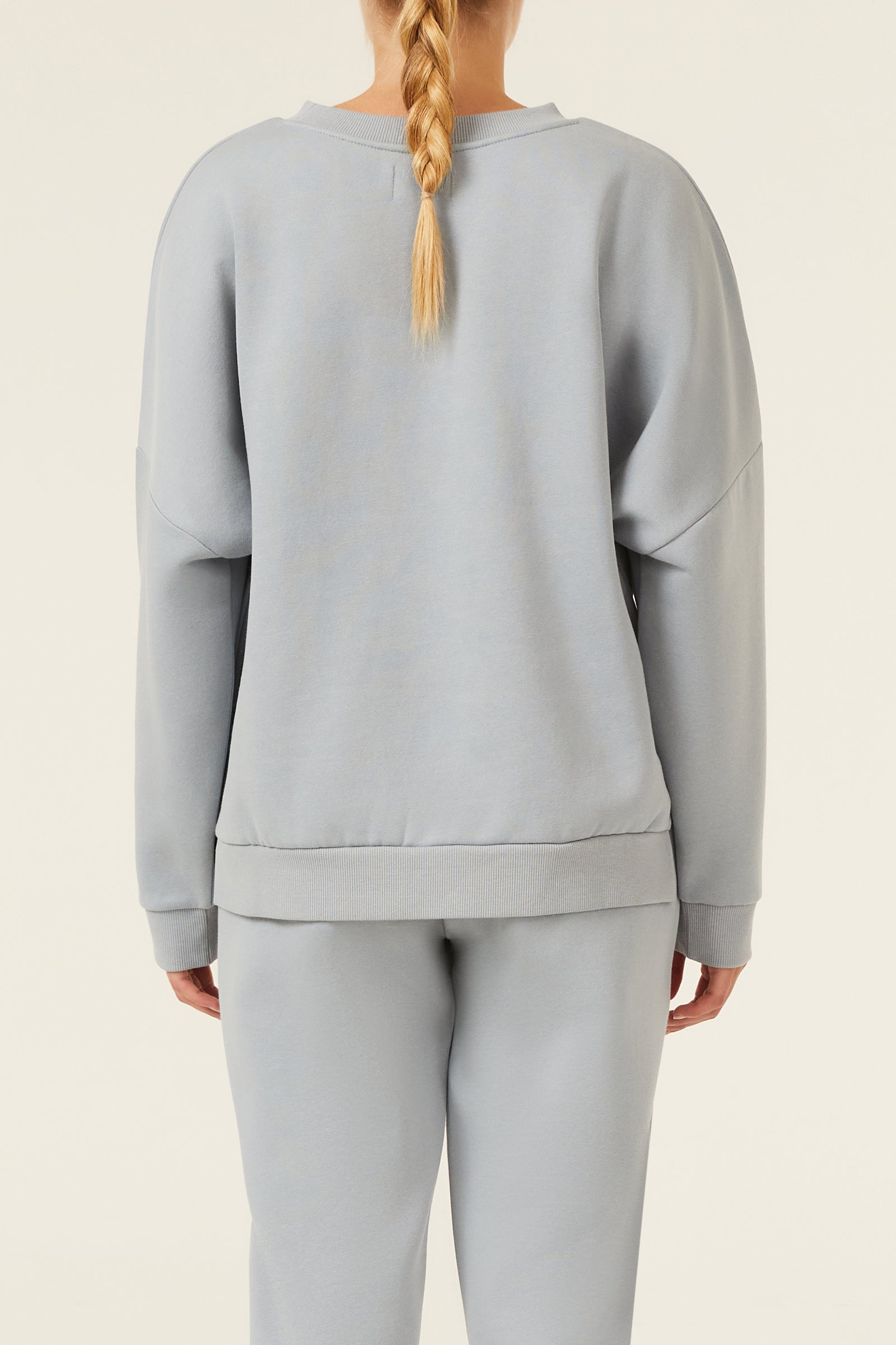 Nude Lucy Carter Classic Oversized Sweat In a Green & Blue Toned Marine Colour