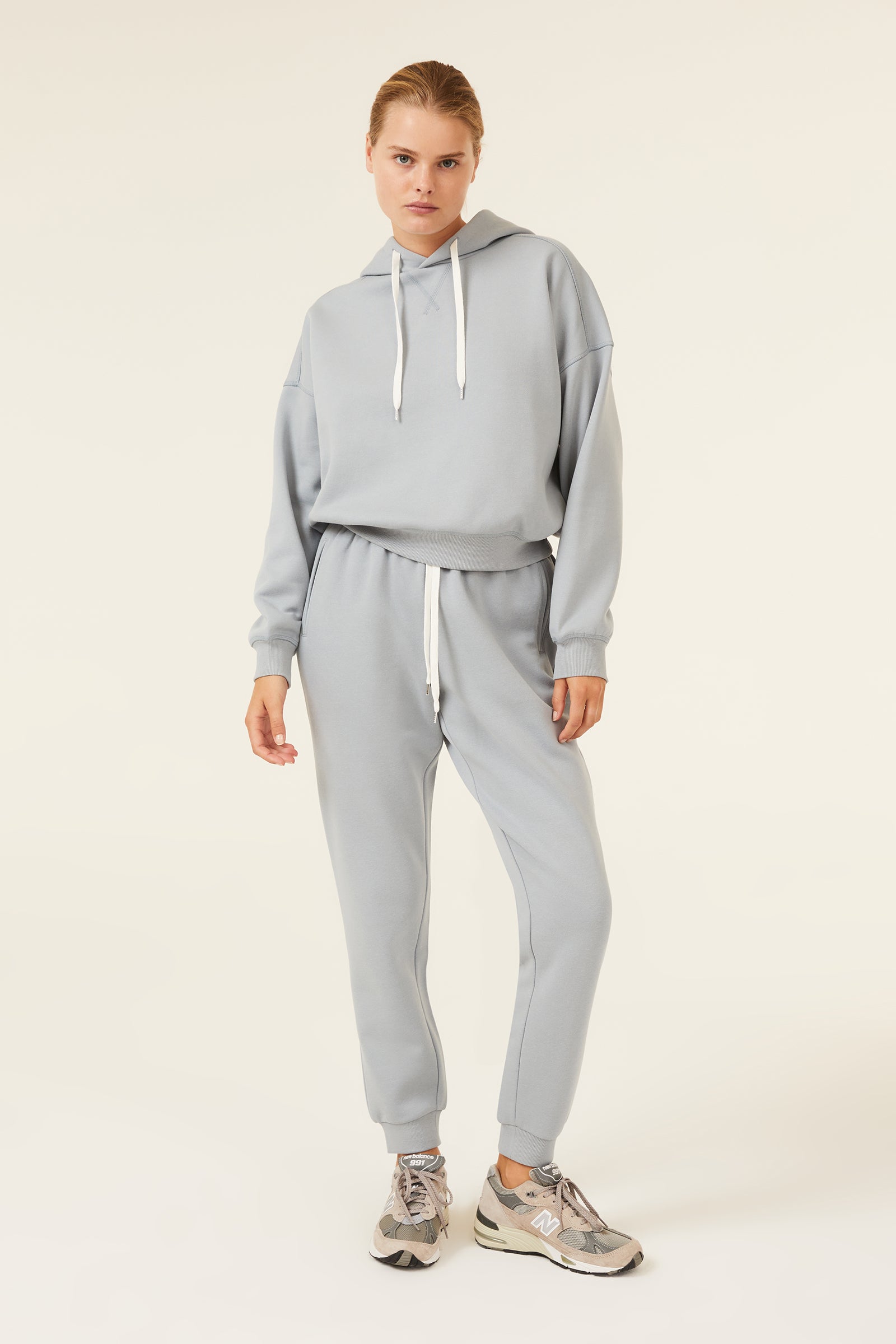 Nude Lucy Carter Classic Hoodie In A Green & Blue Toned Marine Colour 