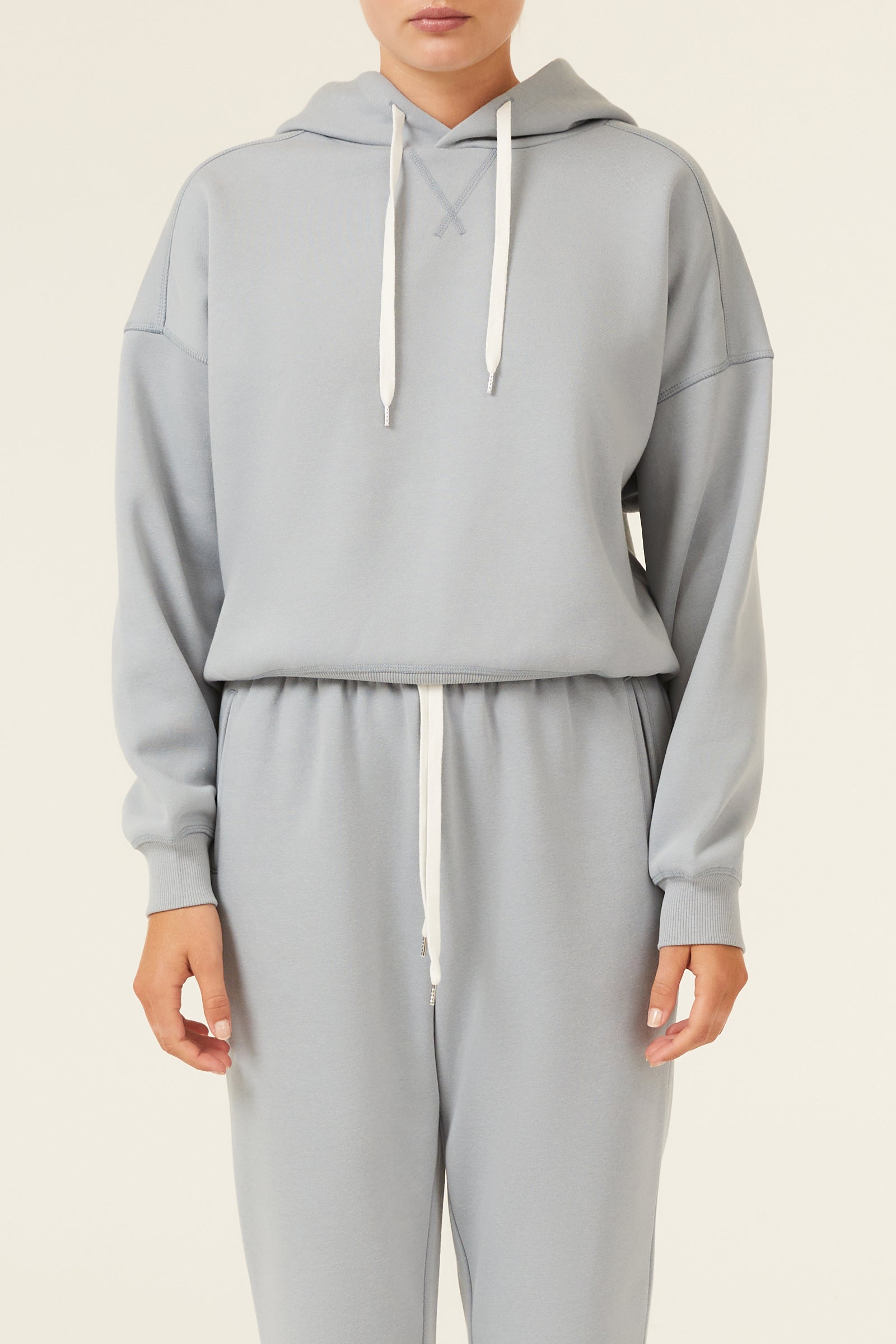Nude Lucy Carter Classic Hoodie In A Green & Blue Toned Marine Colour 
