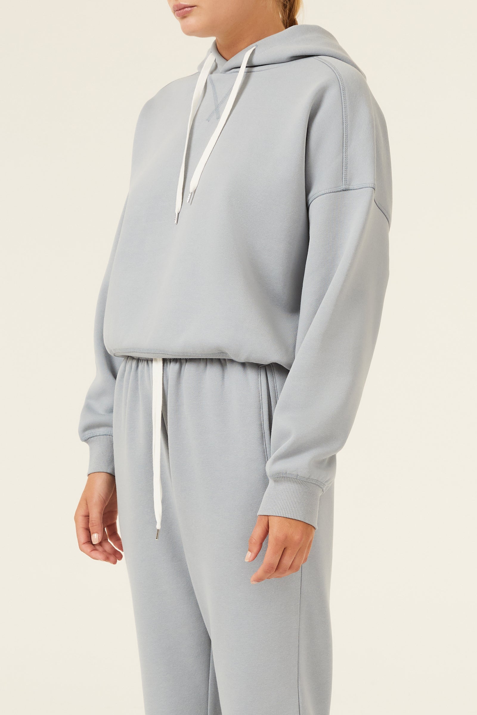 Nude Lucy Carter Classic Hoodie In A Green & Blue Toned Marine Colour 