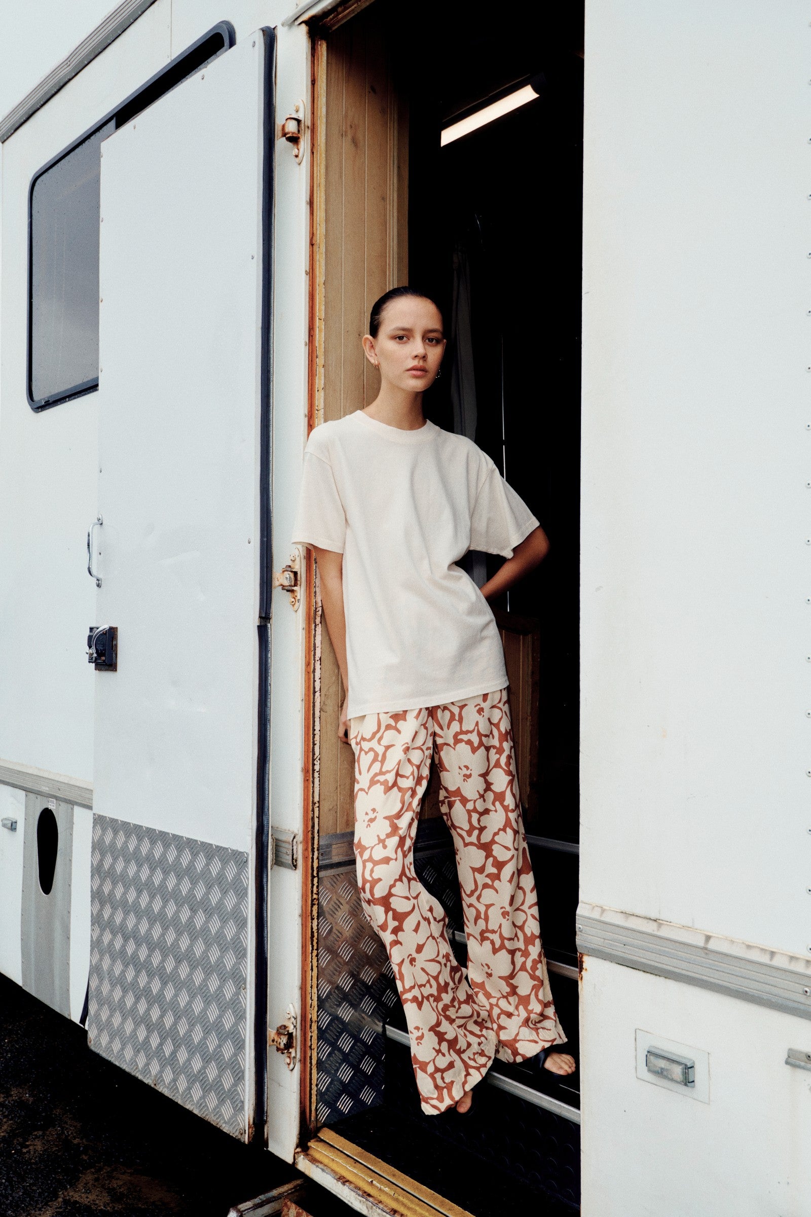 Nude Lucy Terra Pant In A Floral Print 