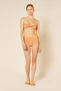 Nude Lucy Classic High Waist Bikini Brie in Papaya