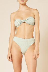 Nude Lucy Classic Knot Front Top in Aqua