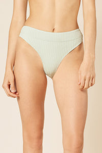 Nude Lucy Classic High Waist Bikini Brie in Aqua
