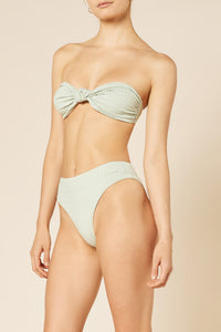 Nude Lucy Classic Knot Front Top in Aqua