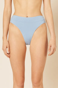 Nude Lucy Classic High Waist Bikini Brie Clear in Blue