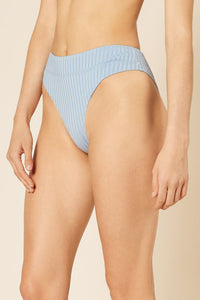 Nude Lucy Classic High Waist Bikini Brie Clear in Blue