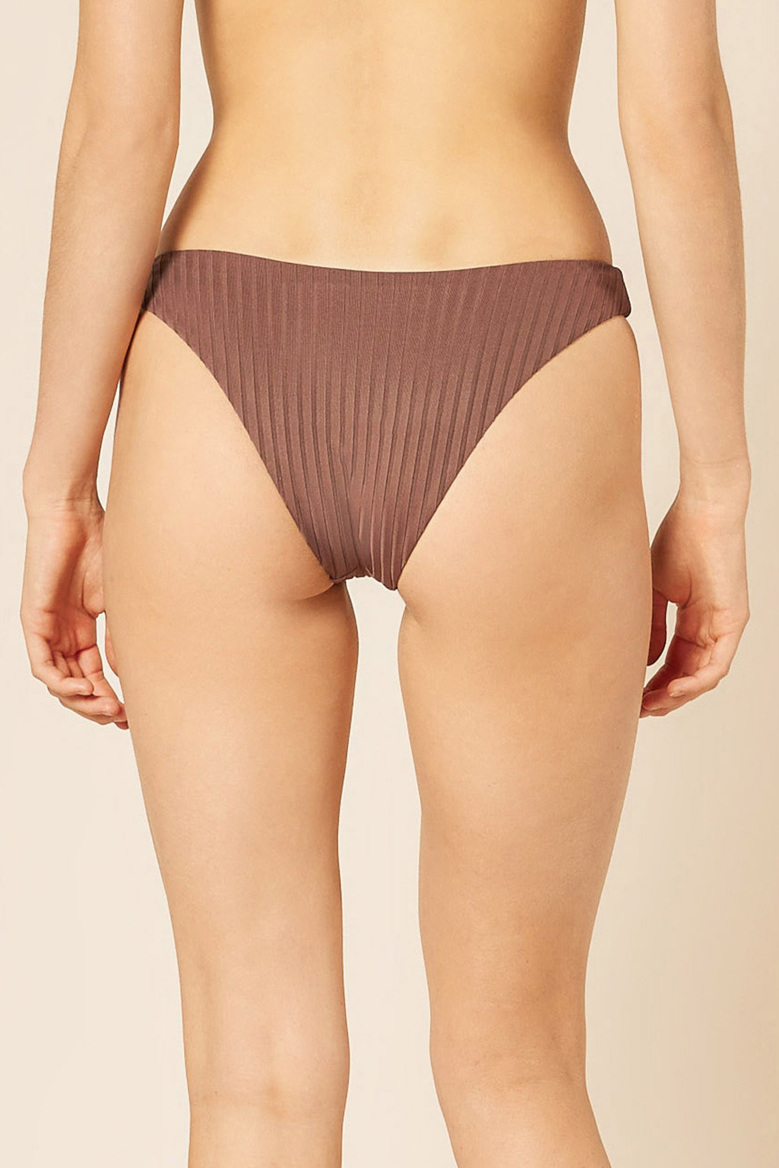 Nude Lucy Classic Bikini Brief In A Deep Brown Espresso Colour 