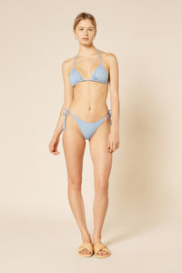 Nude Lucy Classic Triangle Top Clear in Blue