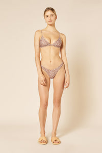 Nude Lucy Marlow Triangle Bikini Top Persian in a Floral Print