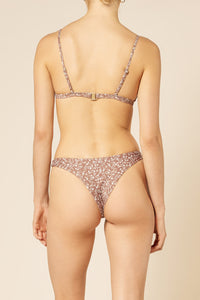 Nude Lucy Marlow Triangle Bikini Top Persian in a Floral Print