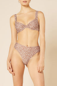 Nude Lucy Marlow Balconette Bikini Top Persian in a Floral Print