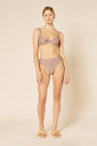 Nude Lucy Marlow High Waist Bikini Brief Persian in a Floral Print