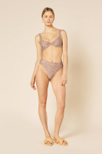 Nude Lucy Marlow Balconette Bikini Top Persian in a Floral Print
