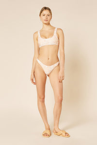 Nude Lucy Blair Tank Bikini Top In a Marble Print