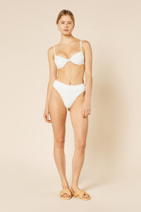 Nude Lucy Kai Towelling Bikini Bralette in White