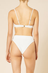 Nude Lucy Kai Towelling Bikini Bralette in White