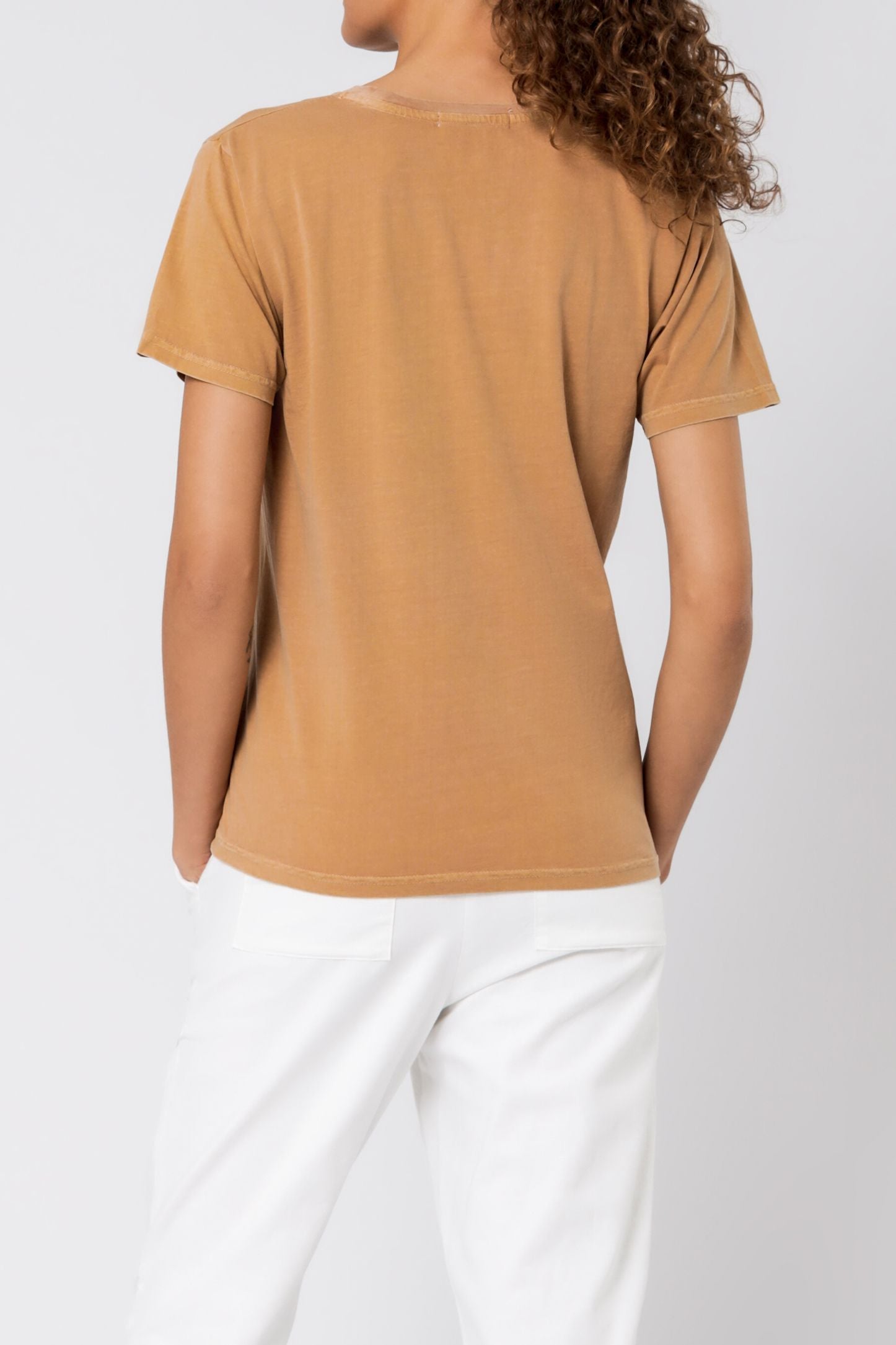 Nude Lucy Nude Lucy Washed Slogan Tee Tobacco T Shirt 