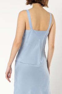 Nude Lucy esme cupro cami steel blue top