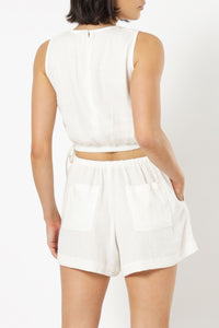 Nude Lucy rumi linen short off white shorts