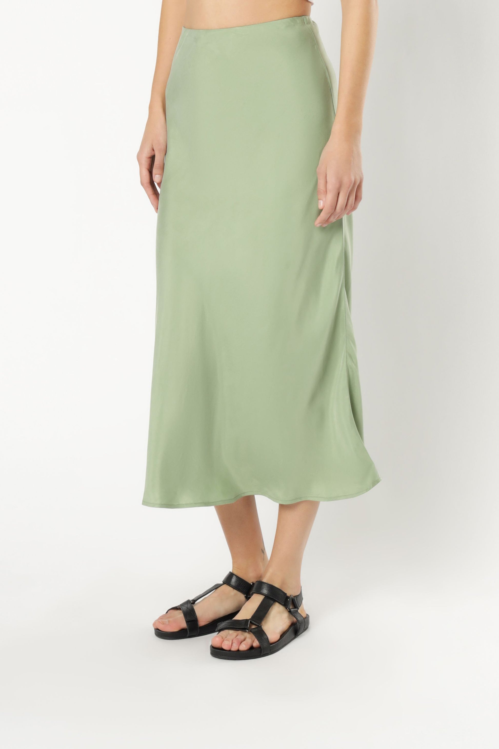 Nude Lucy Esme Cupro Midi Skirt Apple Skirt 