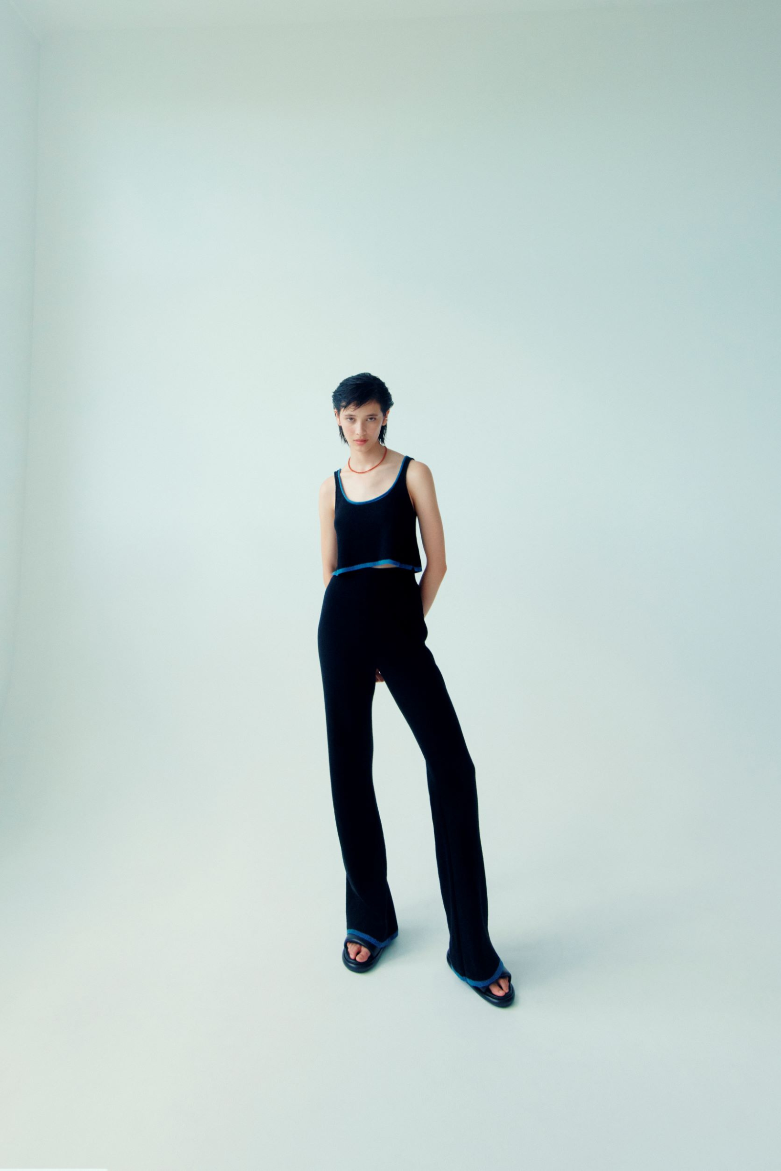 Nude Lucy Nori Knit Pant In Black 