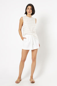 Nude Lucy callie stripe tank cream stripe top