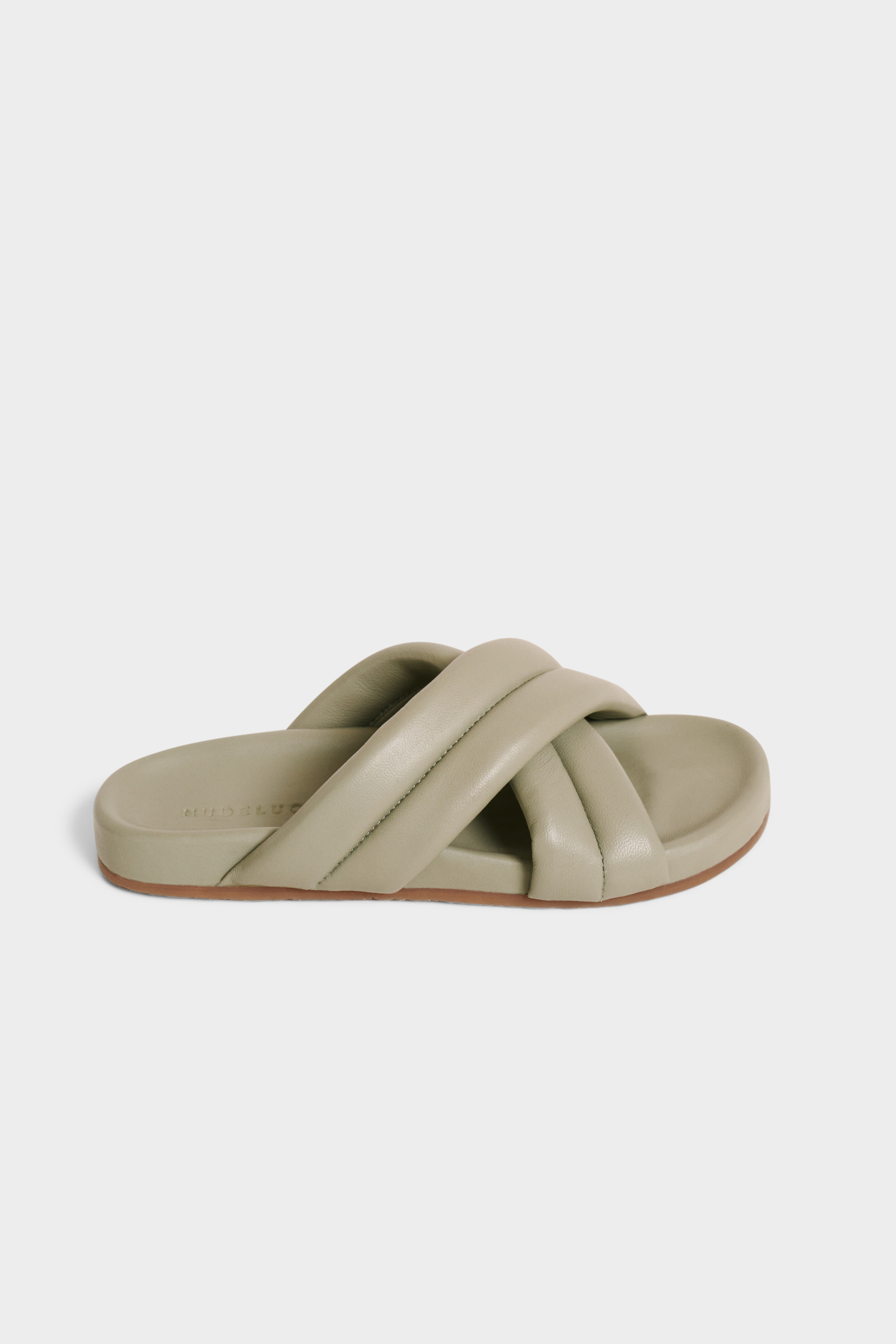Crossover Leather Slide Pistachio 