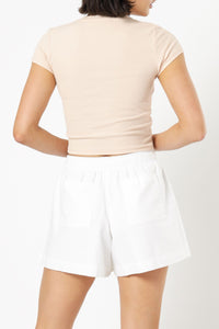 Nude Lucy greta drawstring tee nude tees