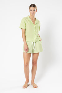 Nude Lucy ezra linen shirt celery shirt