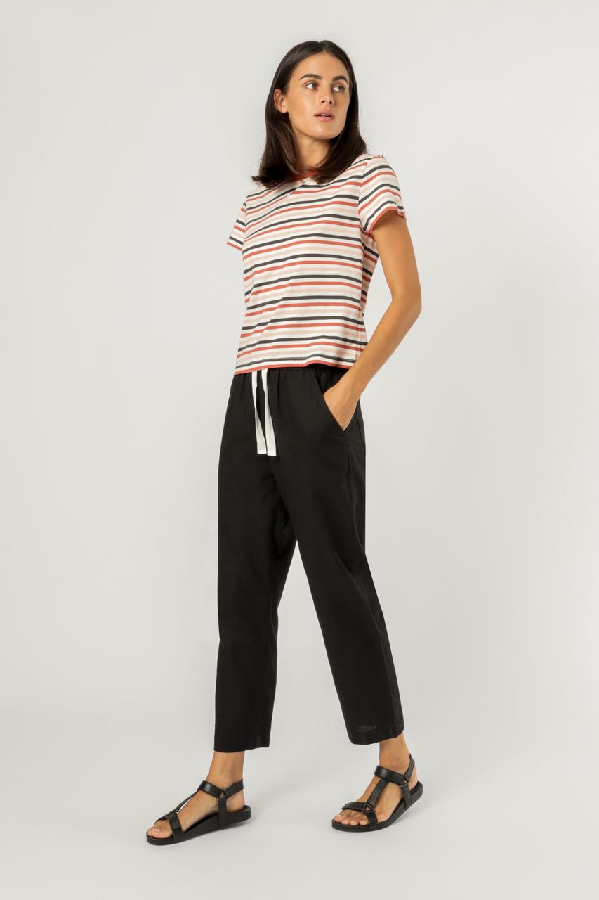 Nude Lucy Binx Multistripe Tee Auburn Stripe T Shirt 