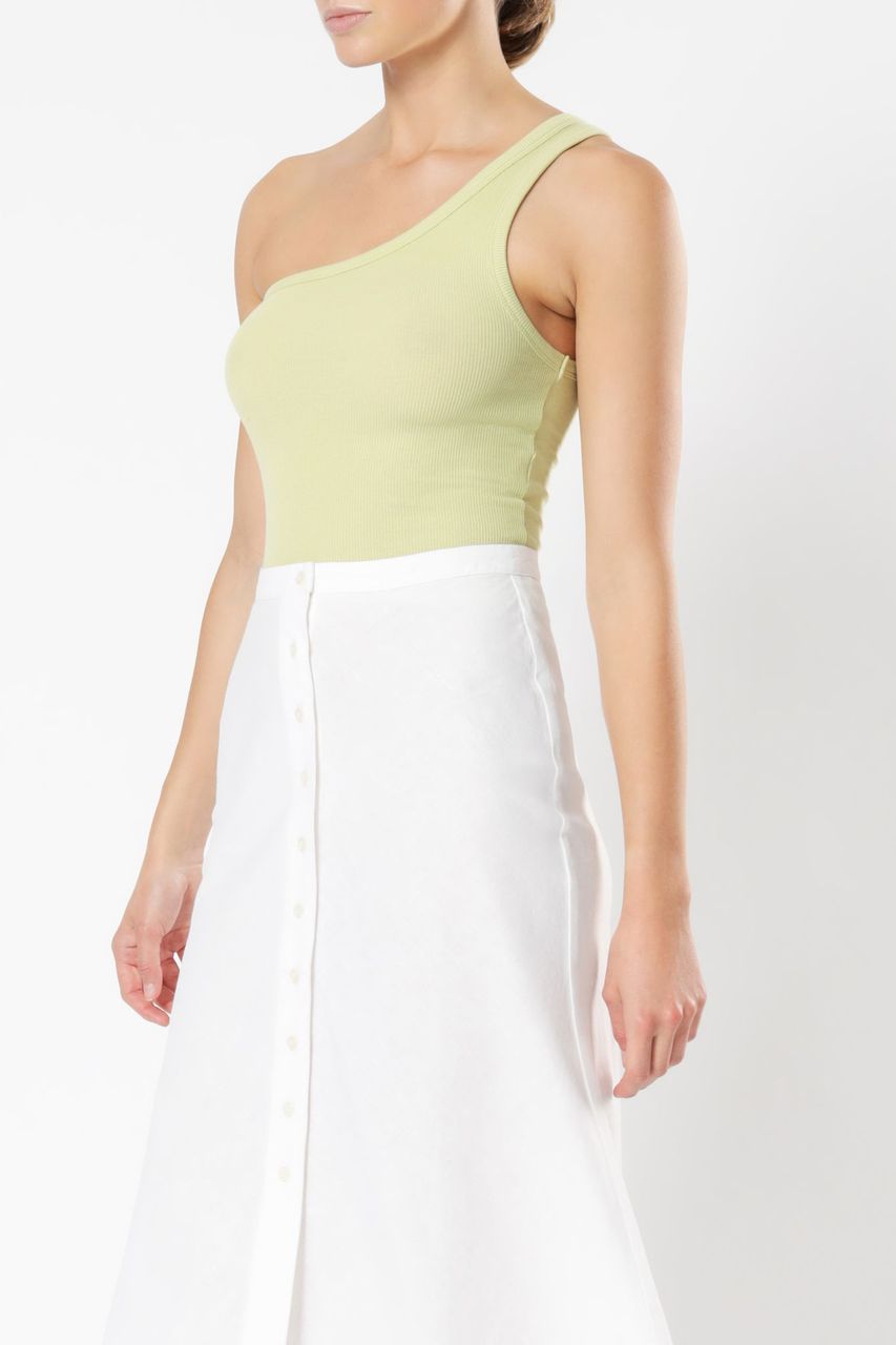 Nude Lucy finley ribbed tank celery top